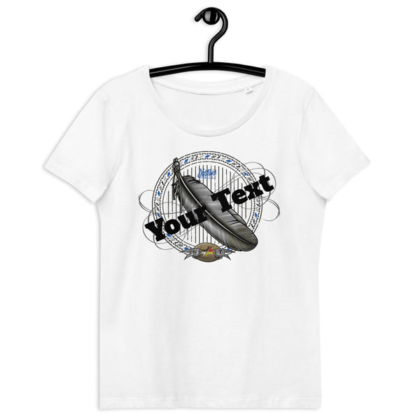 Women's blue tribal roll call shirt