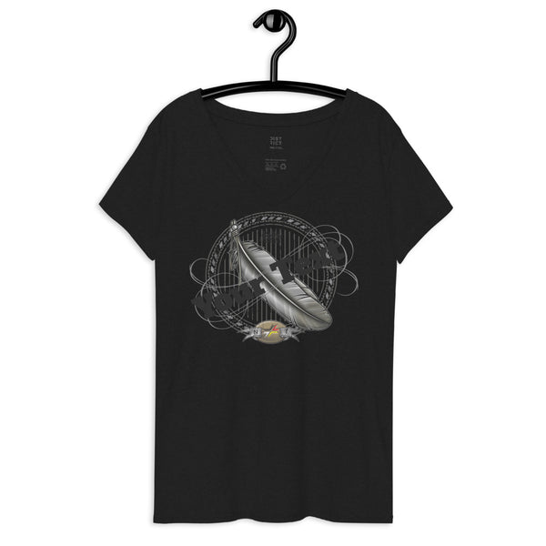 Women’s grey tribal roll call v-neck shirt