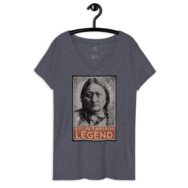 Women’s Sitting Bull v-neck shirt