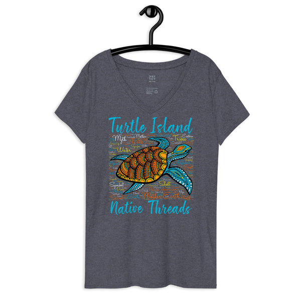 Women’s Turtle Island V-neck Shirt
